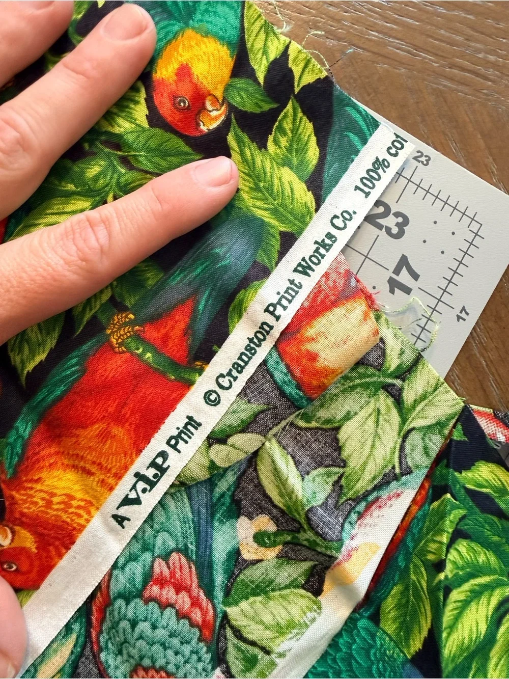 VIP Cranston Print Works - Tropical Parrot Cotton Fabric